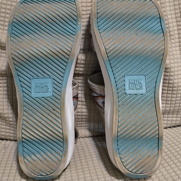 Muk Luks Gray Sandals with Slip-On Design - Picture 5 of 5